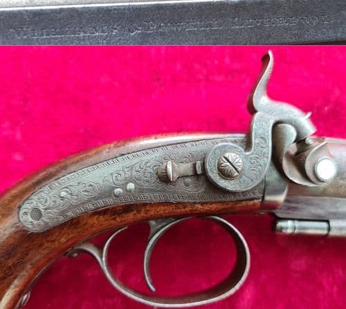 A pistol by Williams & Powell of Liverpool. C.1840. Ref 9937
