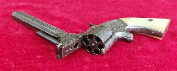 A rare American Civil War era .32 cal rim-fire Smith & Wesson factory engraved revolver, Ref 4258.
