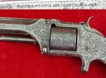 A rare American Civil War era .32 cal rim-fire Smith & Wesson factory engraved revolver, Ref 4258.