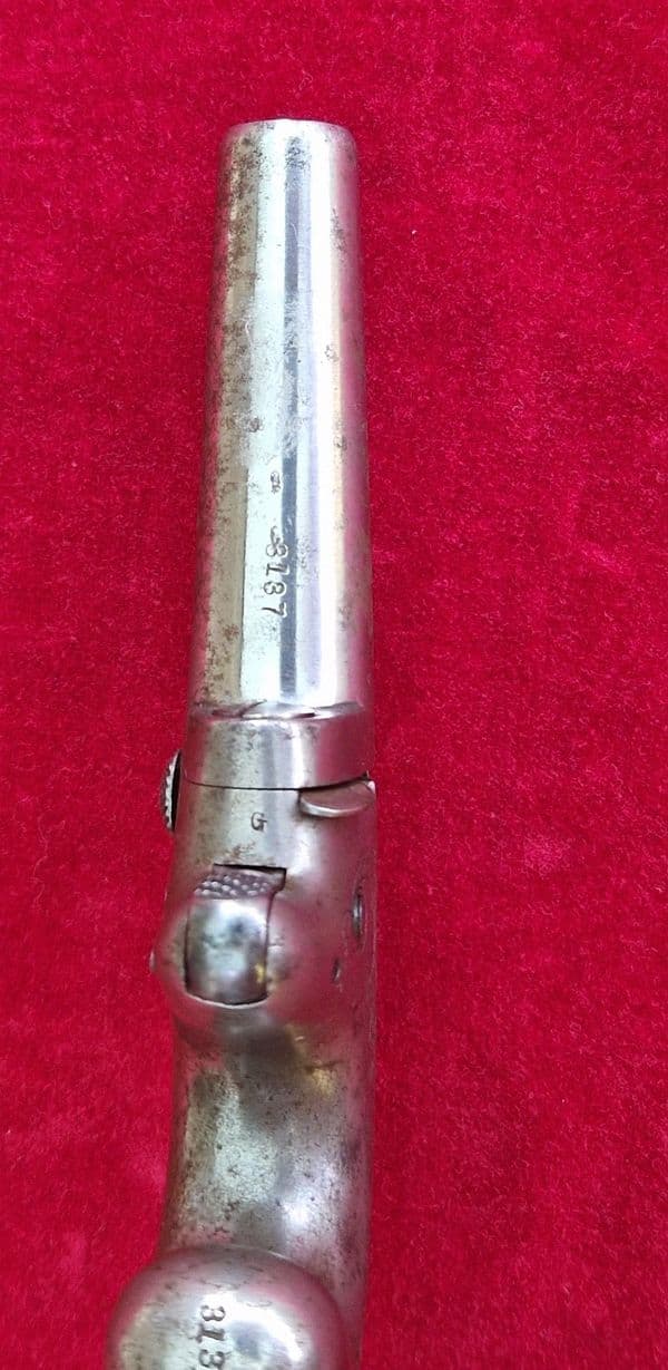A rare Colt's Patent No. 1 all metal rim-fire derringer in  obsolete .41 rim-fire calibre. Ref 3593.