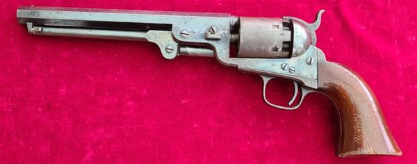 A rare London Colt model 1851 .36 calibre Navy Percussion revolver. Manufactured in 1855. Ref 3883.