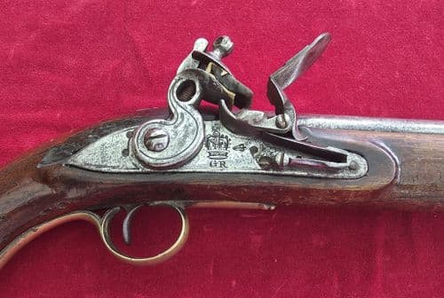 A rare Napoleonic era British military Flintlock officer’s pistol.Ref 2888 Was £950 now