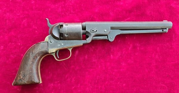 A rare U.S. Govt. marked Colt 1851  percussion Navy revolver. Manufactured in 1857. Ref 3681.