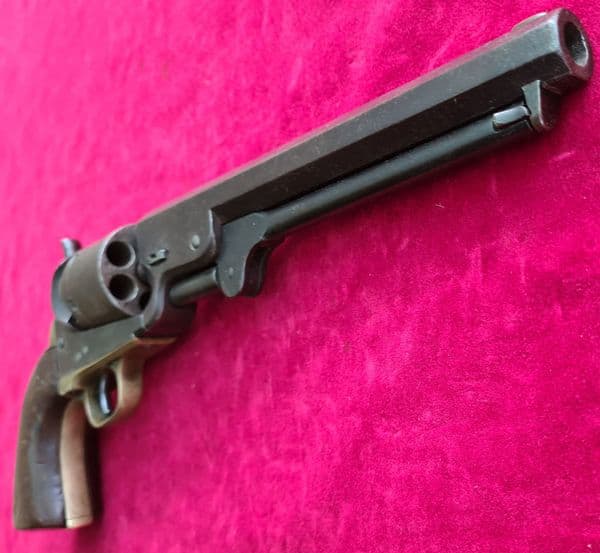 A rare U.S. Govt. marked Colt 1851  percussion Navy revolver. Manufactured in 1857. Ref 3681.