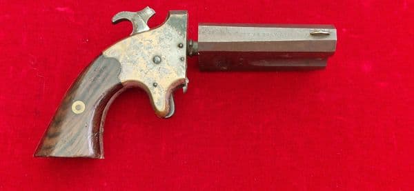 A scarce  double barrelled American Arms Co .41 rimfire Derringer. Circa 1866-1878. Ref 4240.