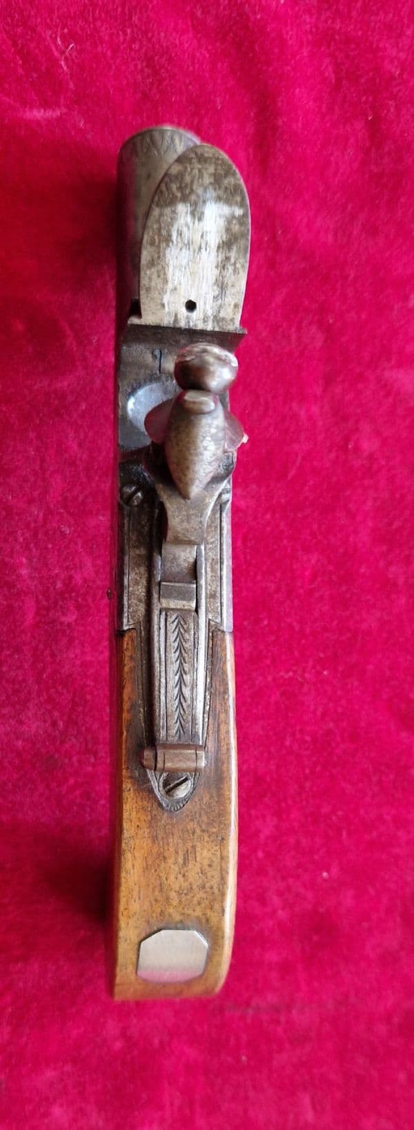 A single barrel English flintlock pocket pistol by Wood of York. Ref 4140. Was £650 now