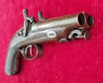 A superb double barrelled .50 cal. percussion Howdah pistol by Lang London. Circa 1830-40, Ref 4378