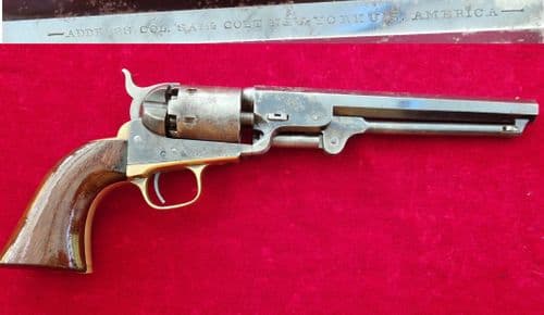 A superb example of a Colt 1851 Navy .36 cal  Percussion revolver. Manufactured in 1864. Ref 4614.