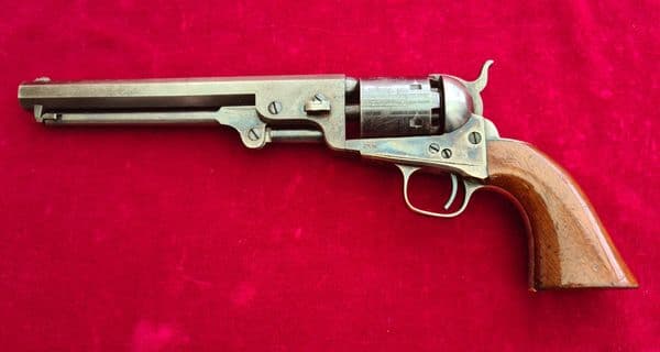 A superb example of a Colt model 1851 Navy .36 calibre Percussion revolver. Made in 1863. Ref 3880.