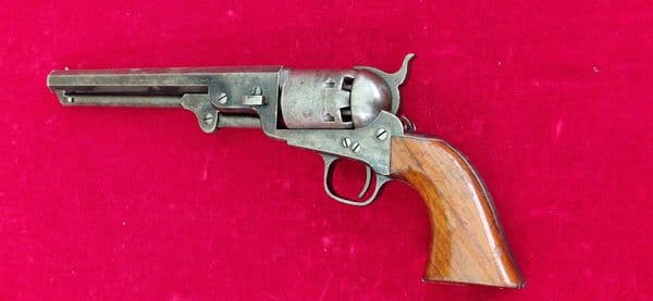 A superb example of a London Colt model 1851 .36 cal Navy Percussion revolver. Circa 1866. Ref 4294.