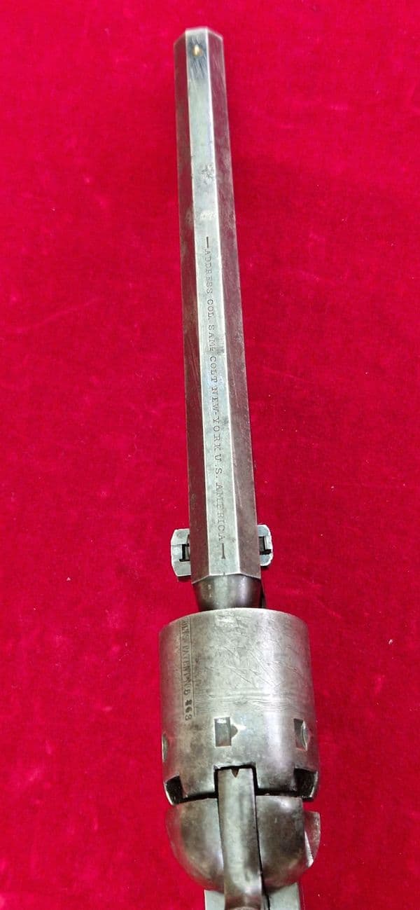 A superb example of a London Colt model 1851 .36 cal Navy Percussion revolver. Circa 1866. Ref 4294.