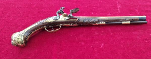 A Superb flintlock pistol by BECHER A WULTZBURG.  Ref 3999