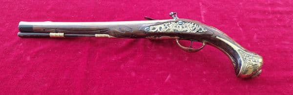 A Superb flintlock pistol by BECHER A WULTZBURG.  Ref 3999