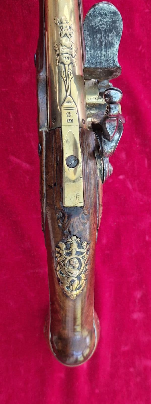 A Superb flintlock pistol by BECHER A WULTZBURG.  Ref 3999