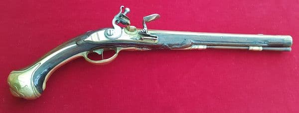 A Superb very long, German flintlock pistol by KAHRL BUCHHEIM. Ref 1374. Was £2,950 now