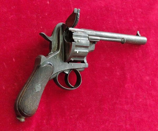 A very scarce large calibre ten shot double action pinfire revolver, Ref 4587.