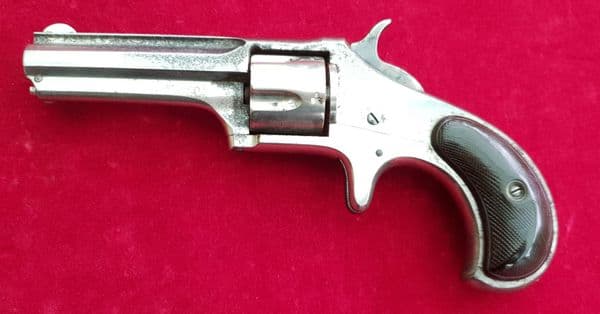 An American Remington Smoot 5 shot .30 cal Rimfire Revolver. Circa 1873. Ref 2808