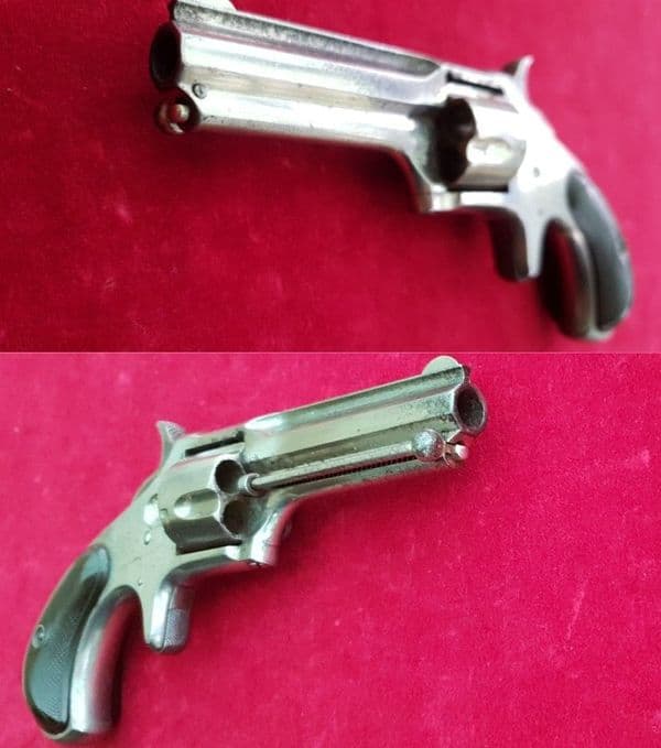 An American Remington Smoot 5 shot .30 cal Rimfire Revolver. Circa 1873. Ref 2808