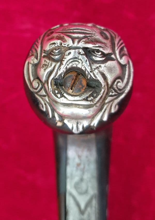 An English Queen Anne silver mounted double barrel flintlock pistol by Richards circa 1760. Ref 4409