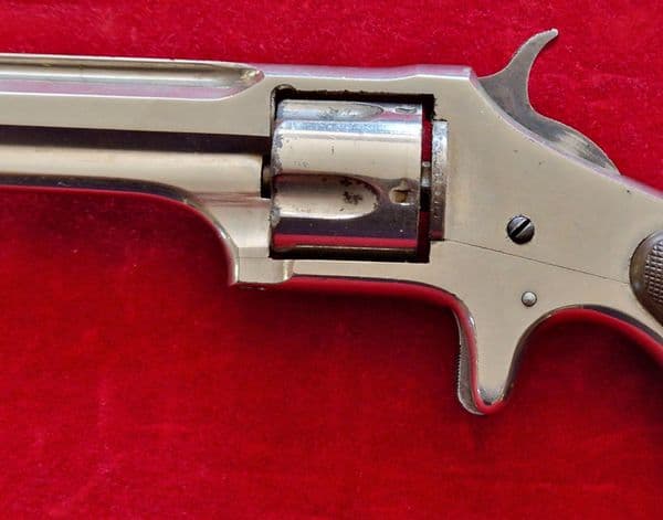 An scarce American Remington Smoot 5 shot .30 calibre Rimfire Revolver. Circa 1873. Ref 4150.