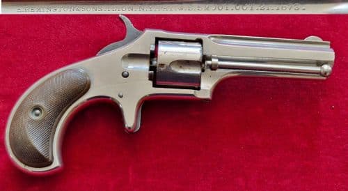 An scarce American Remington Smoot 5 shot .30 calibre Rimfire Revolver. Circa 1873. Ref 4150.