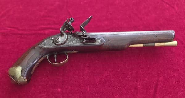 British military Flintlock officers pistol. Circa 1790. Ref 3662. Was £1250 now