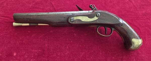 British military Flintlock officers pistol. Circa 1790. Ref 3662. Was £1250 now