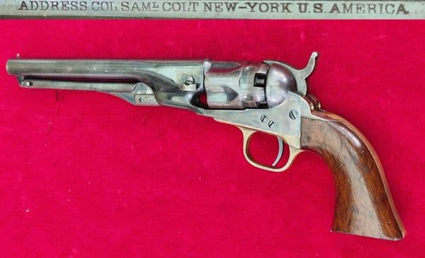 Colt 1862 Police .36 Percussion revolver in almost mint condition. Ref 4330. Was 7,000 now