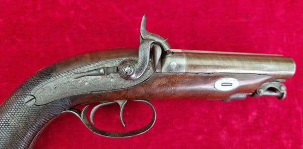 Double barrelled .50 cal. percussion Howdah pistol by Lang London. Ref 4378. Was £2,950 now