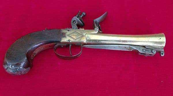 Flintlock Blunderbuss pistol with folding bayonet SOLINGEN. Ref 1678