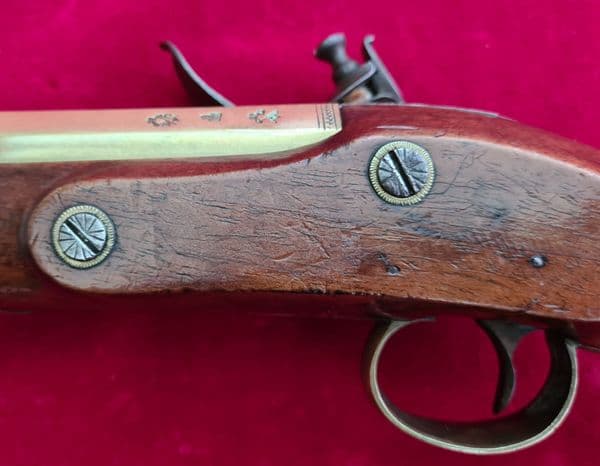 Flintlock brass barrel NAVAL Blunderbuss pistol made by BOND of London. Ref 3888. Was 3,950 now