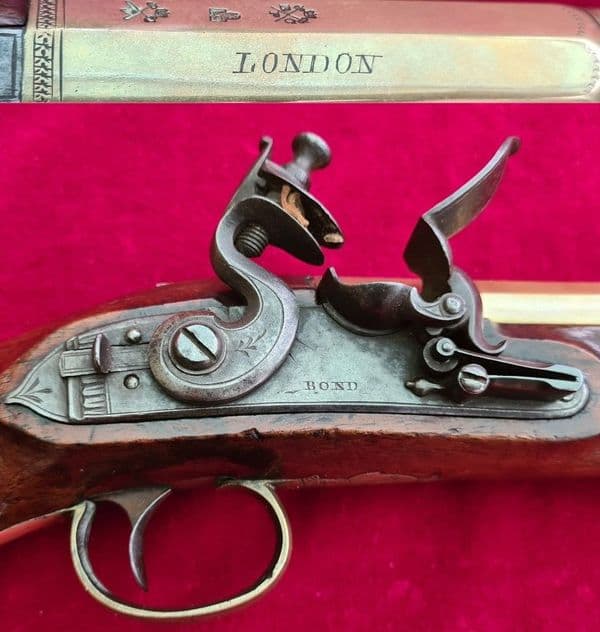 Flintlock brass barrel NAVAL Blunderbuss pistol made by BOND of London. Ref 3888. Was 3,950 now