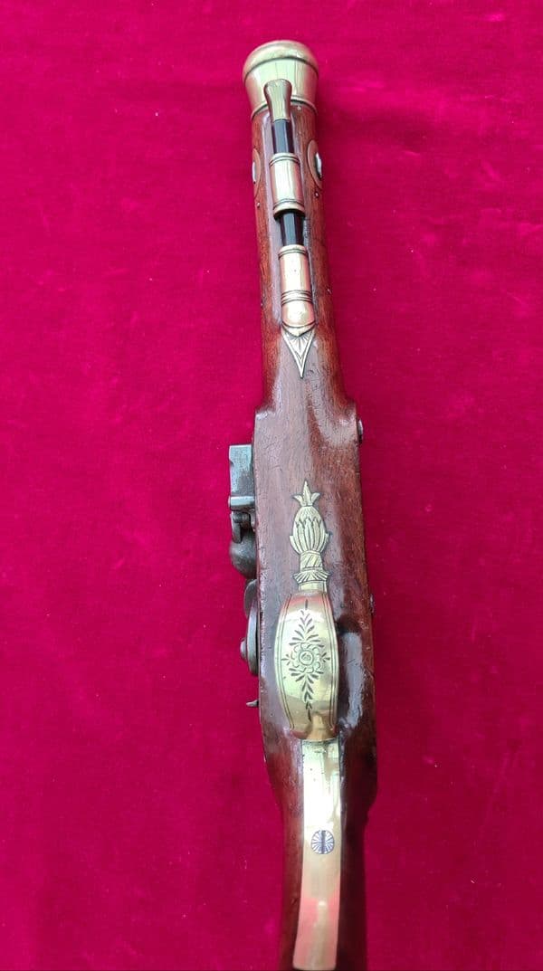 Flintlock brass barrel NAVAL Blunderbuss pistol made by BOND of London. Ref 3888. Was 3,950 now