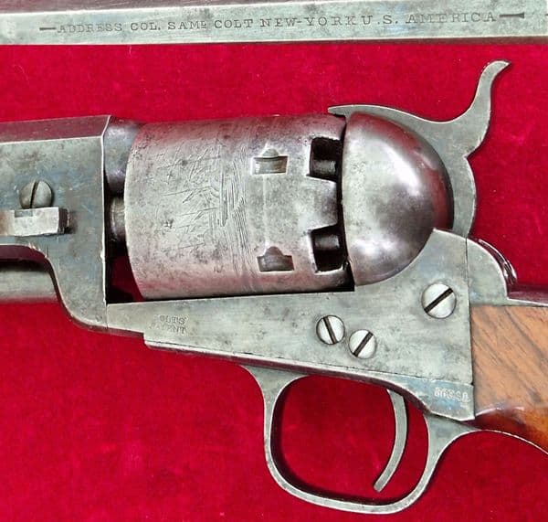 London Colt model 1851 .36 cal Navy Percussion revolver. Circa 1866. Ref 4294. Was £6,000 now