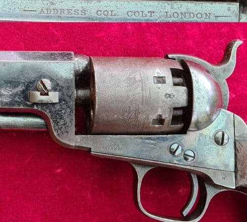 London Colt model 1851 .36 Navy Percussion revolver. Manufactured in 1855. Ref 3883. Was £7,850 now