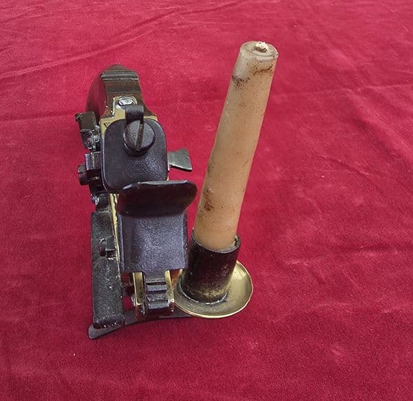Rare 18th century flintlock tinderlighter/ candlestick, Ref 4673. Was £950 now