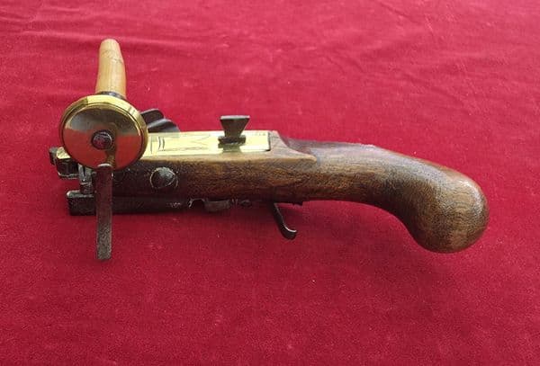 Rare 18th century flintlock tinderlighter/ candlestick, Ref 4673. Was £950 now