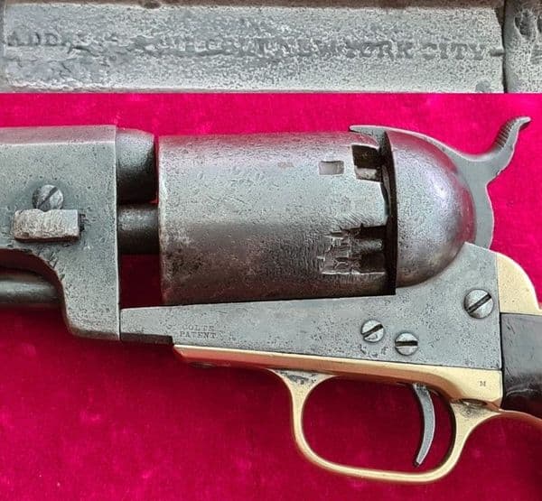 US Civil War era Colt Dragoon .44 percussion revolver. Manufactured 1859. Ref 3844. Was £4,950 now