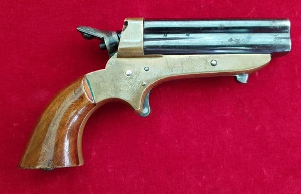 X X SOLD X X   Tipping & Lawden four barrelled rimfire derringer. C. 1865. Ref 2087.