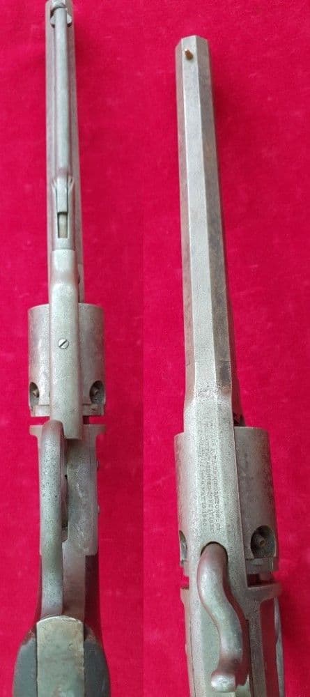 X X SOLD X XX  American  Civil War Period .36 cal Savage  percussion revolver. C.1861-1862. Ref 2084