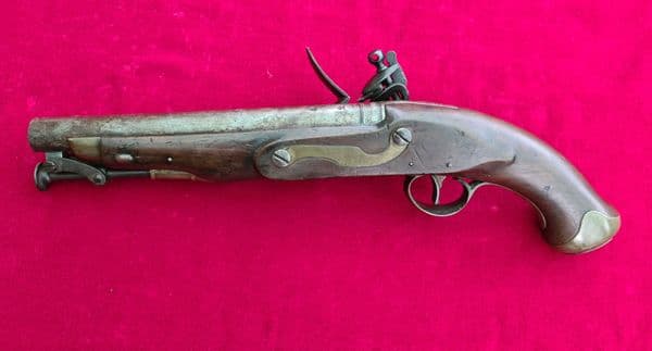 X X X  SOLD X  A British Military  Flintlock Pistol made by WOOLEY, SARGANT & FAIRFAX.  Ref 3441
