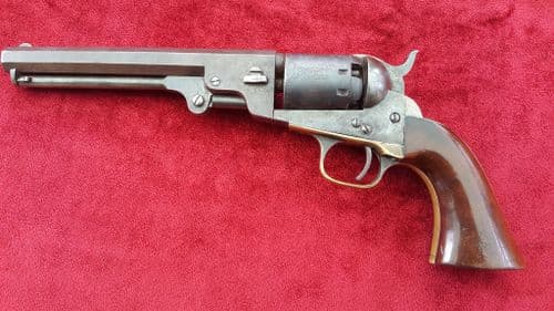 X X X SOLD X X   A good American Manhattan 5 shot .36 cal Percussion Revolver, circa 1865. A nice
