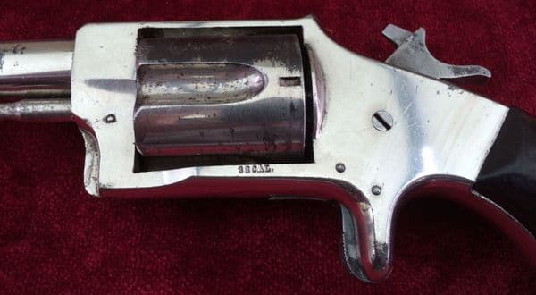 X X X  SOLD X X A Scarce American Lion No. 3 Rimfire Revolver. 5 shot .38 rimfire.Ref 8424.