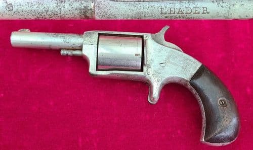 X X X SOLD X X An American Leader .32 calibre rimfire 5 shot revolver. Circa 1877. Ref 3843