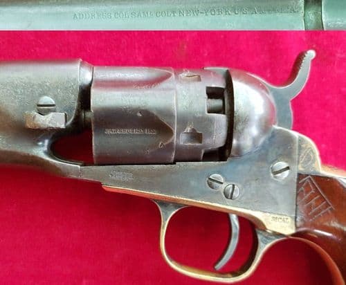 X X X SOLD X X Civil War Era Colt 1862 Police percussion revolver manufactured in 1862. Ref 2080
