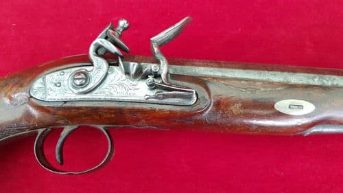 X X X SOLD X X Flintlock Pistol by the world famous gunsmith Henry Nock.  Circa 1795-1815.  Ref 2758