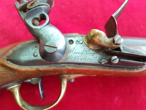 X X X SOLD X X French military flintlock pistol of the Napoleonic era. Circa 1780-1815. Ref 1309.