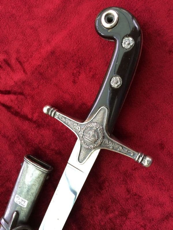 X X X  SOLD  X X Mameluke sword probably made for The Port of Bristol Police C.1902-1910. Ref 8299.