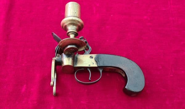 X  X  X SOLD X  X  X  18th century flintlock tinder-lighter. Napoleonic era, C. 1750-1800. Ref 4087