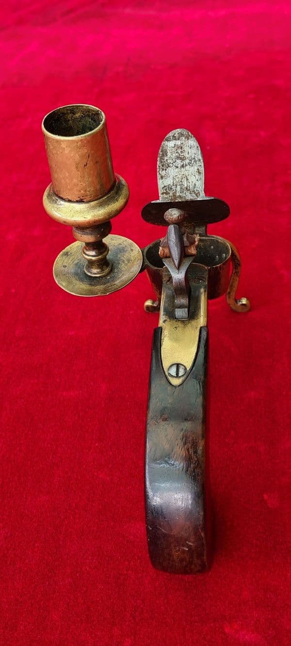 X  X  X SOLD X  X  X  18th century flintlock tinder-lighter. Napoleonic era, C. 1750-1800. Ref 4087